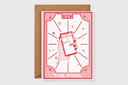 The Fool tarot breakup card – breakup tarot card set of 4
