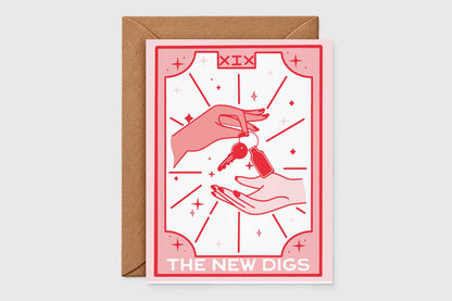 The New Digs tarot card – tarot card set of 5