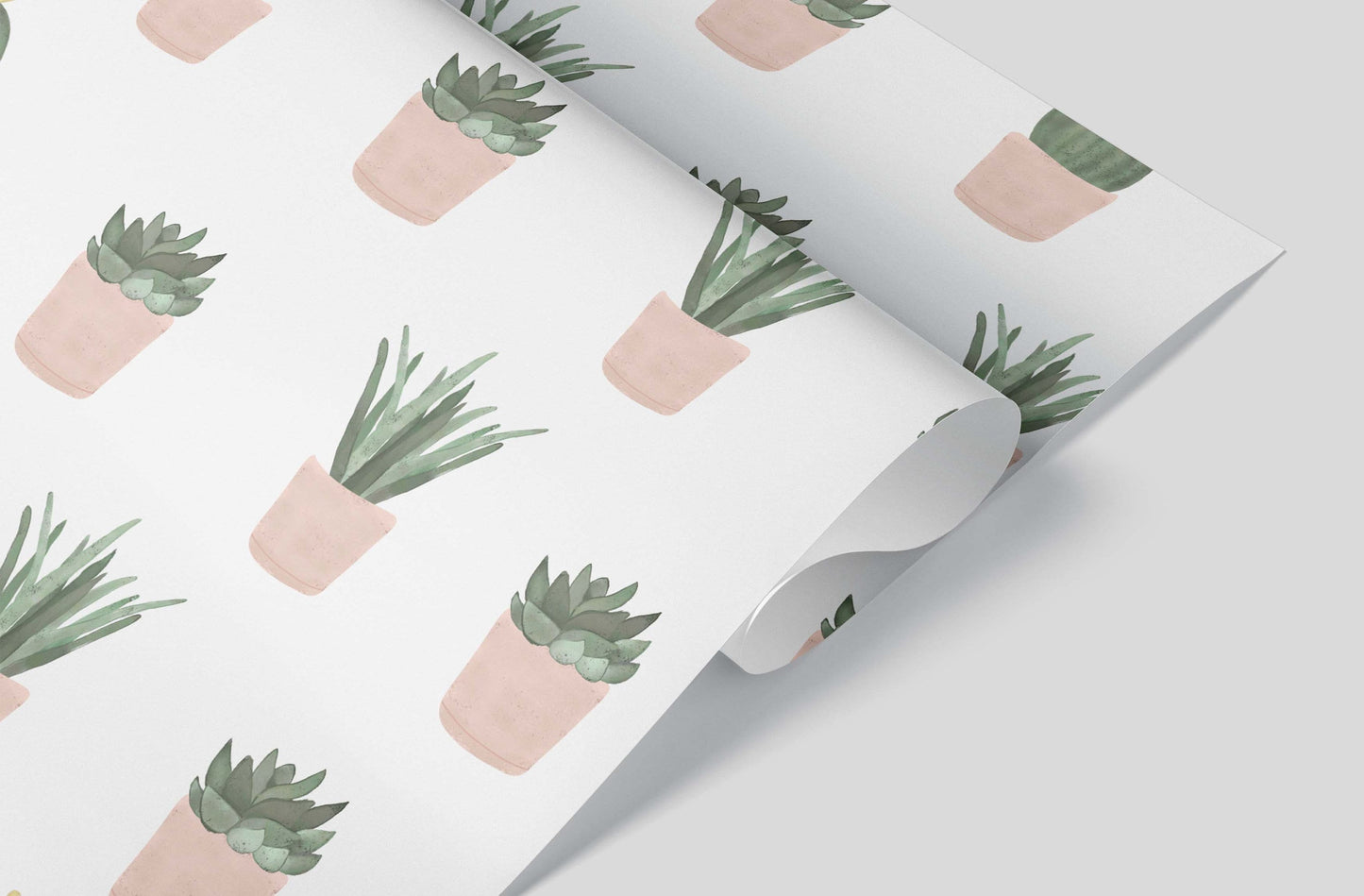Succulents Wrapping Paper - Gift Wrap - Baby Shower Wrapping Paper - Plants - Colorful - Birthday - Kids - Playful - Flowers - Succs