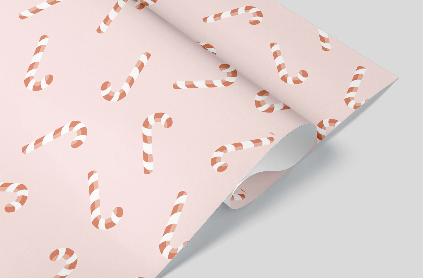 Candy Cane Wrapping Paper - Christmas Gift Wrap - Aesthetic Wrapping Paper - Packaging and Wrapping - Holiday Gift