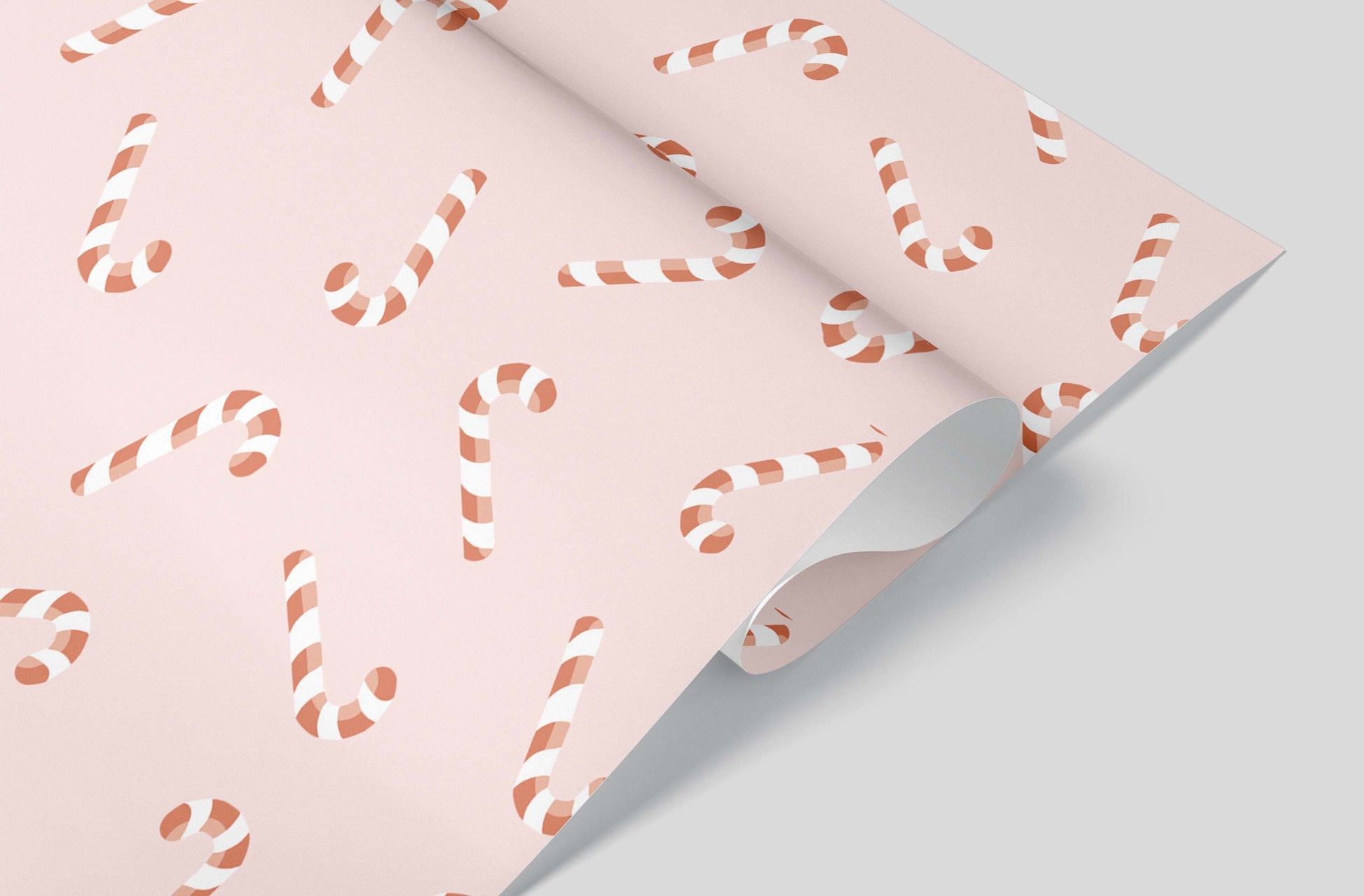 Candy Cane Wrapping Paper - Christmas Gift Wrap - Aesthetic