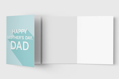 Mother's Day card for Dad with kraft envelope
