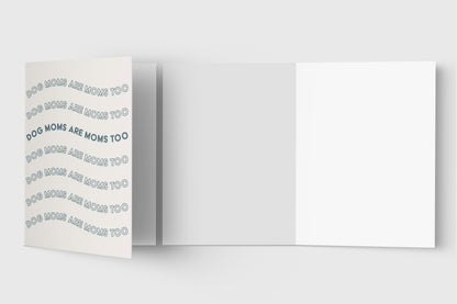 Dog Mom Mother's Day card with kraft envelope