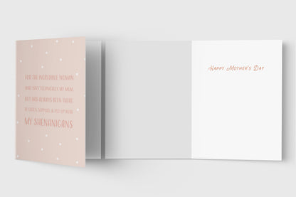 Like a Mom Mother's Day card – detail view