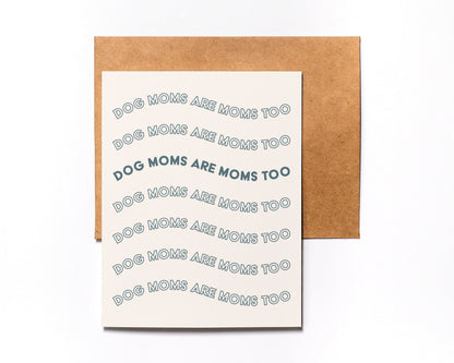 Dog Mom Mother's Day card – alternate view