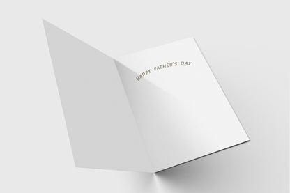Dad bod Father's Day card – alternate view