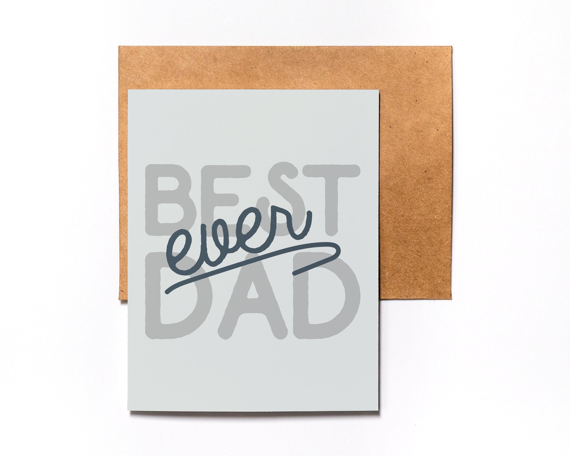 Father's Day Card | Best Dad Ever - For Dad - To Father - From Kid Folded - Wishing You a Happy Father's Day - Father's Day Gift Ideas