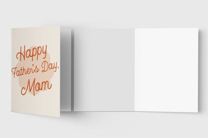 Father's Day card for Mom – alternate view