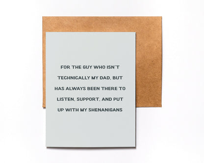 Like a Dad Father's Day card with kraft envelope