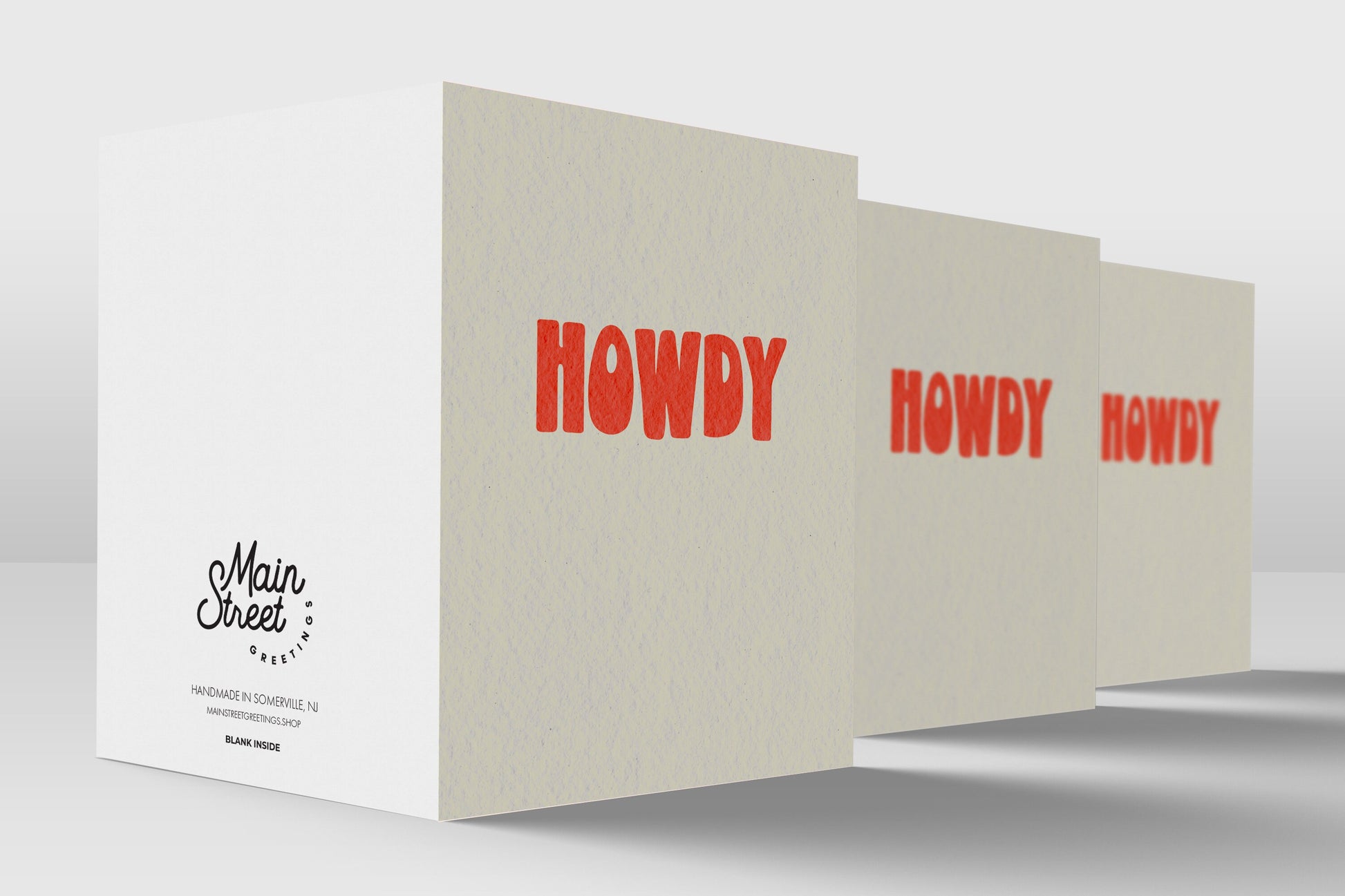 Howdy Greeting Card - Just Because Minimalist Greeting Card - Any Occasion