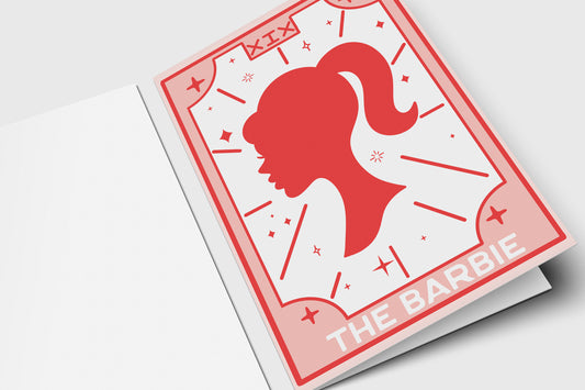 Tarot Greeting Card - The Barbie - Unique - For BFF - For Friend - Just Because - Best Friend - Hype Women - Feminist - Girl Power - Movie